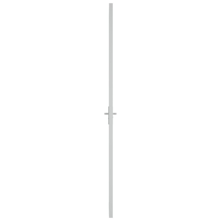 Binnendeur 93x201,5 cm matglas en aluminium wit - Afbeelding 4