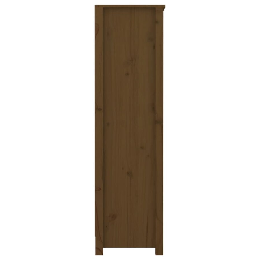 Boekenkast 80x35x126 cm massief grenenhout honingbruin - Afbeelding 6