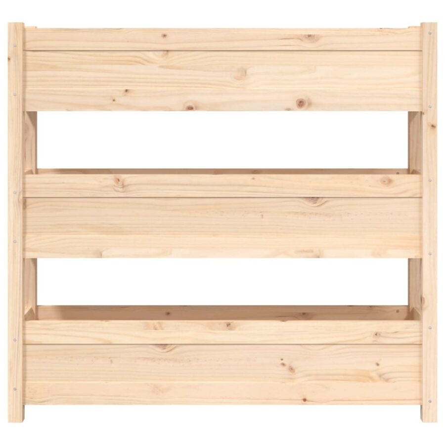 Plantenbak 112x25x104,5 cm massief grenenhout - Afbeelding 5