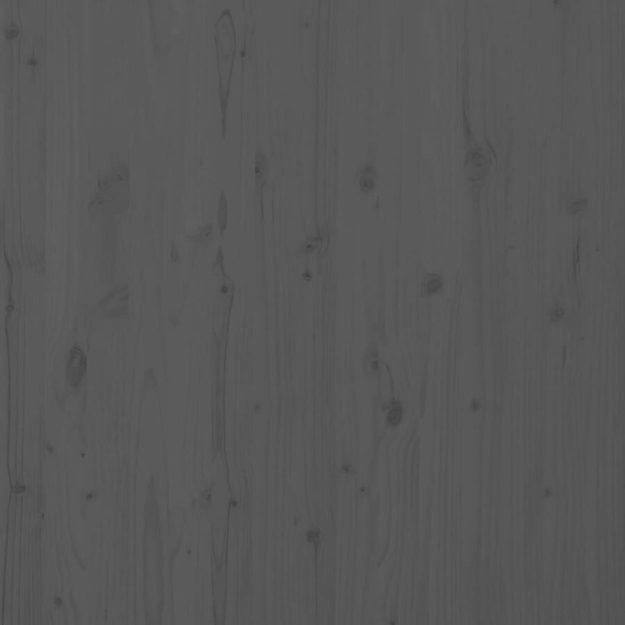Hoofdbord wandmontage 81x3x91,5 cm massief grenenhout grijs - Afbeelding 7