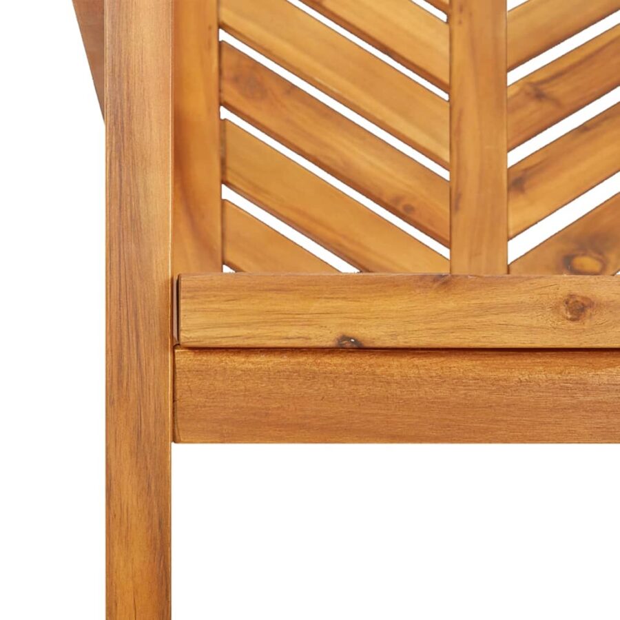 Tuinstoelen 2 st massief acaciahout - Afbeelding 7