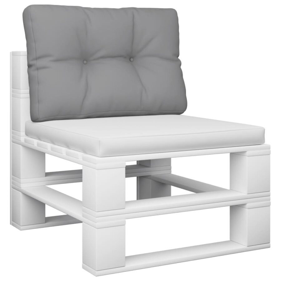 Palletkussen 50x40x12 cm stof grijs - Afbeelding 3