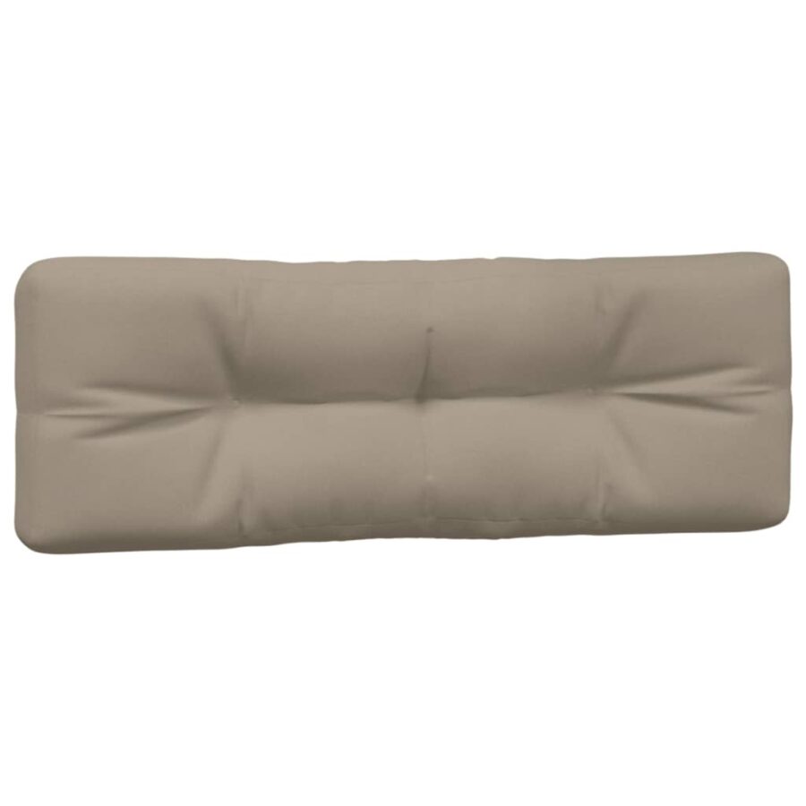 Palletkussens 2 st stof taupe - Afbeelding 5