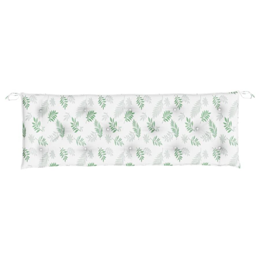 Tuinbankkussens 2 st bladpatroon 150x50x7 cm stof - Afbeelding 5