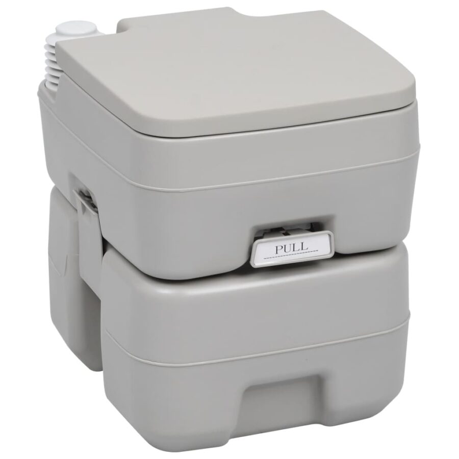 Campingtoilet en wasbak set draagbaar - Afbeelding 2