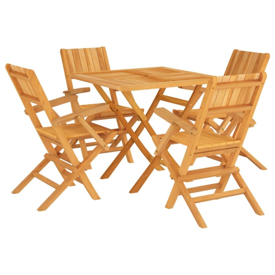 5-delige Tuinset massief teakhout - Afbeelding 2