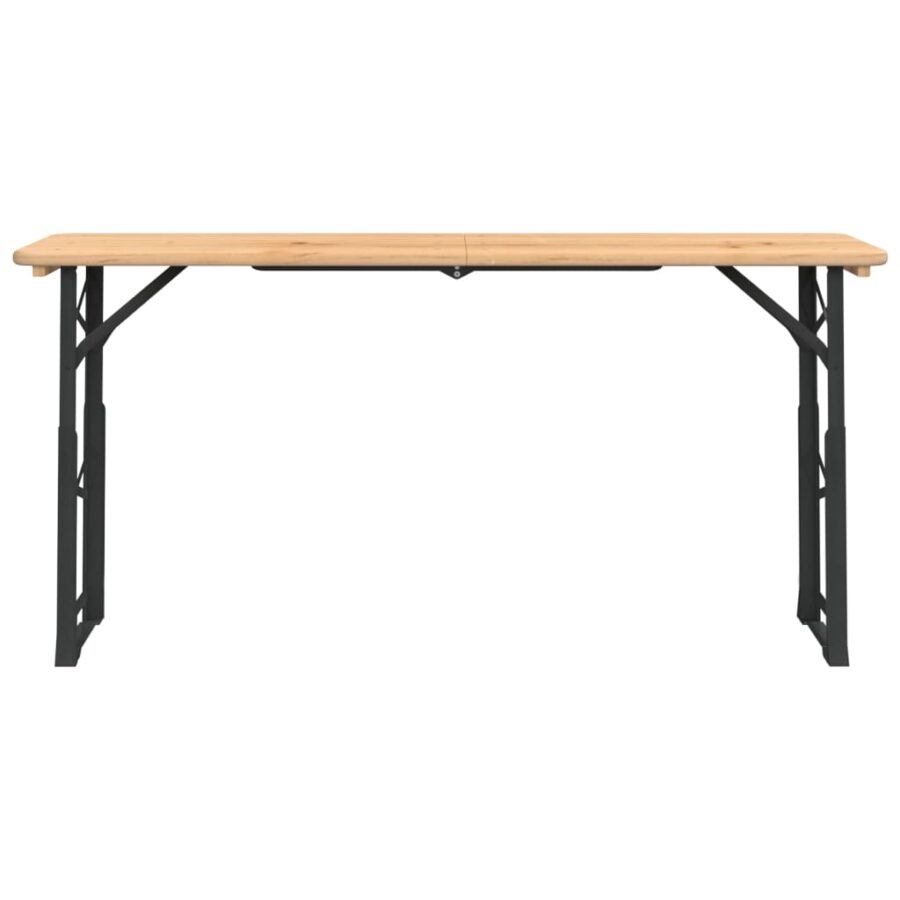Biertafel inklapbaar 170x50x75/105 cm massief vurenhout - Afbeelding 3