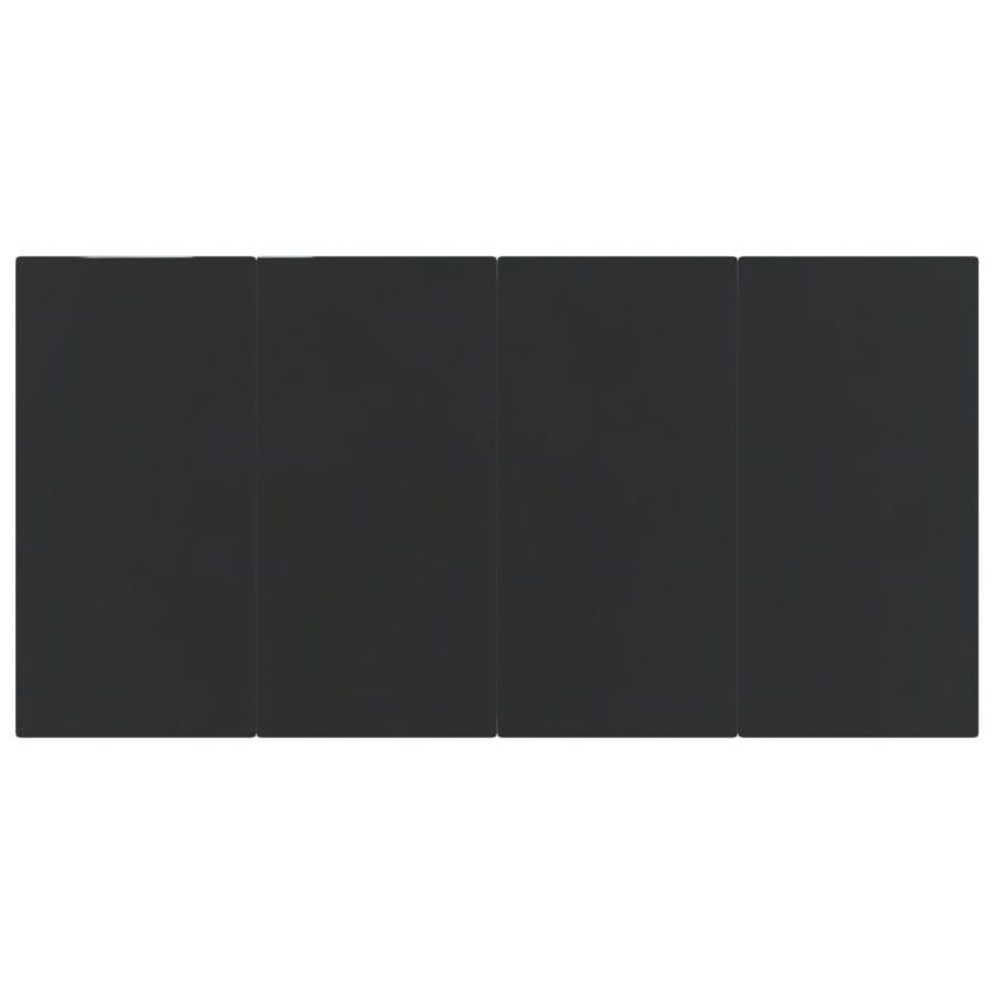 5-delige Tuinset PVC-rattan zwart - Afbeelding 8