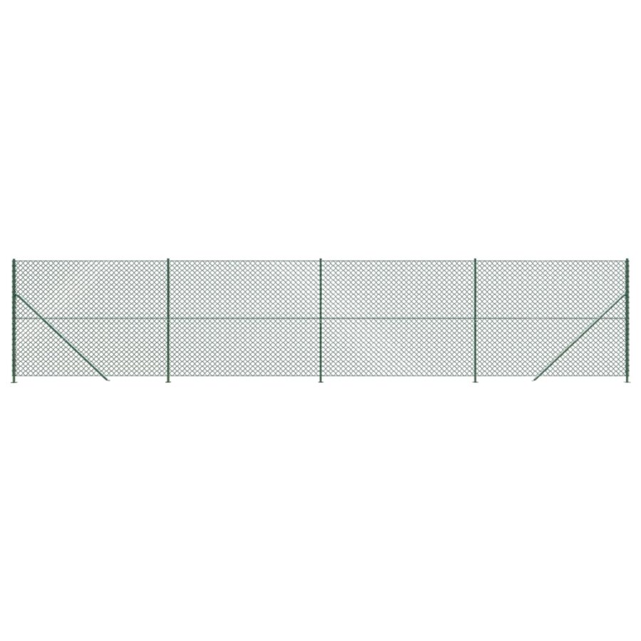 Gaashek met flens 2,2x10 m groen - Afbeelding 2