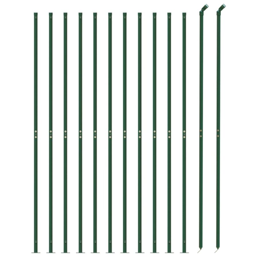 Draadgaashek met flens 2x25 m groen - Afbeelding 3