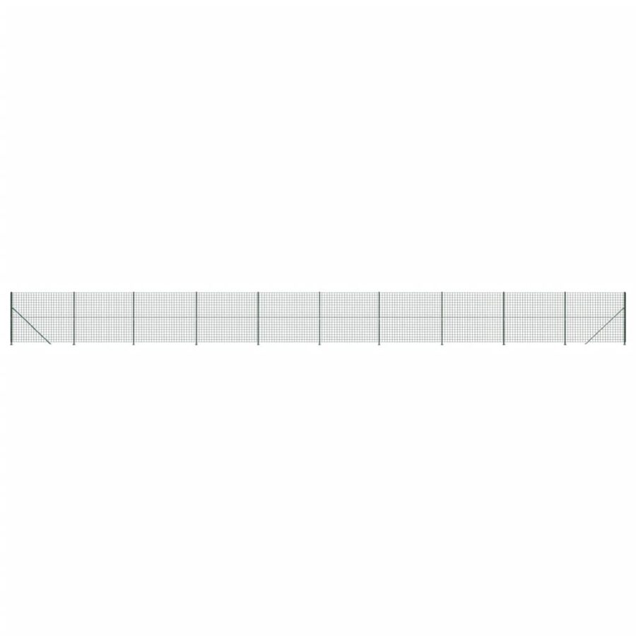 Draadgaashek met flens 2x25 m groen - Afbeelding 2