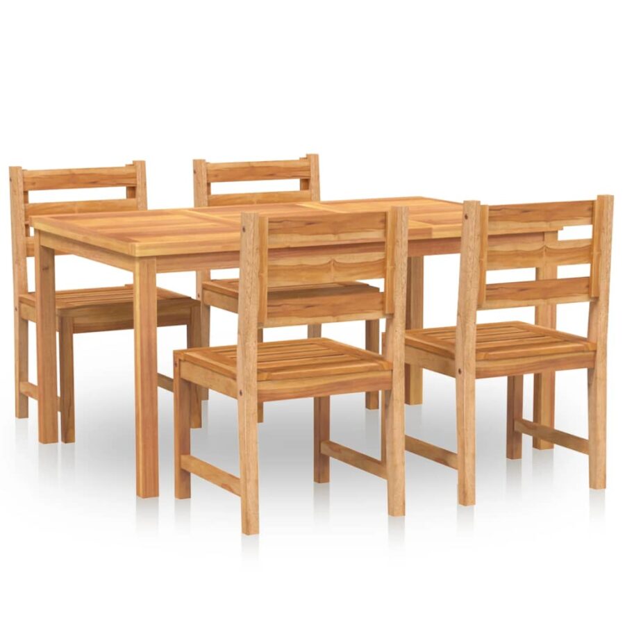 5-delige Tuinset massief teakhout - Afbeelding 2