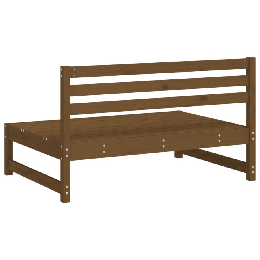 Tuinmiddenbank 120x80 cm massief grenenhout honingbruin - Afbeelding 5