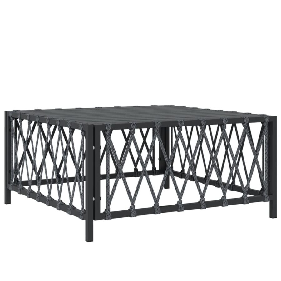 6-delige Loungeset met kussens staal antracietkleurig - Afbeelding 6
