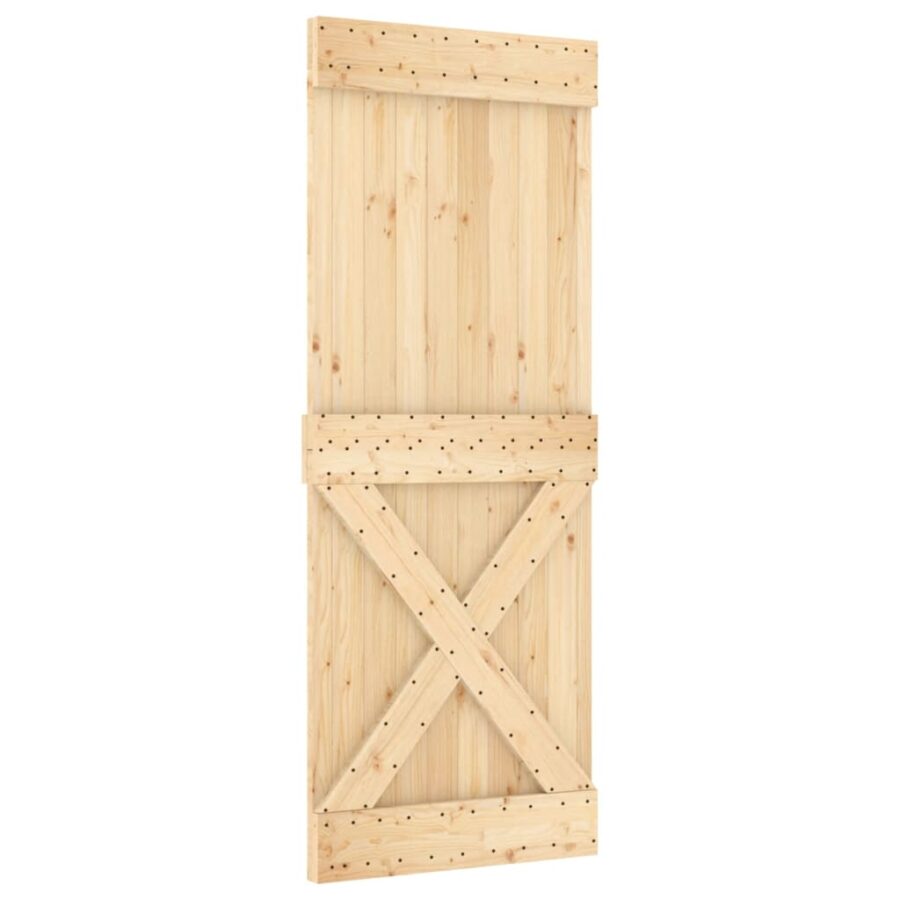 Deur NARVIK 80x210 cm massief grenenhout - Afbeelding 2