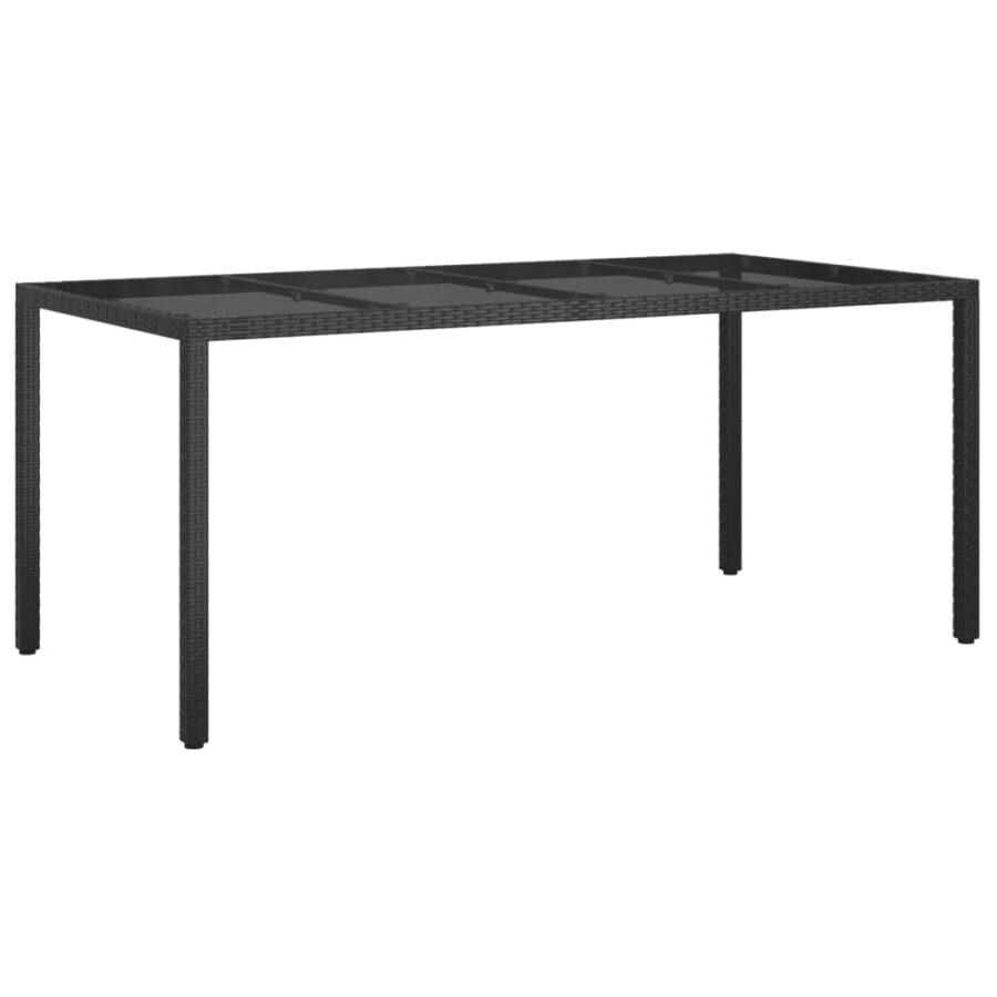 9-delige Tuinset poly rattan zwart - Afbeelding 7