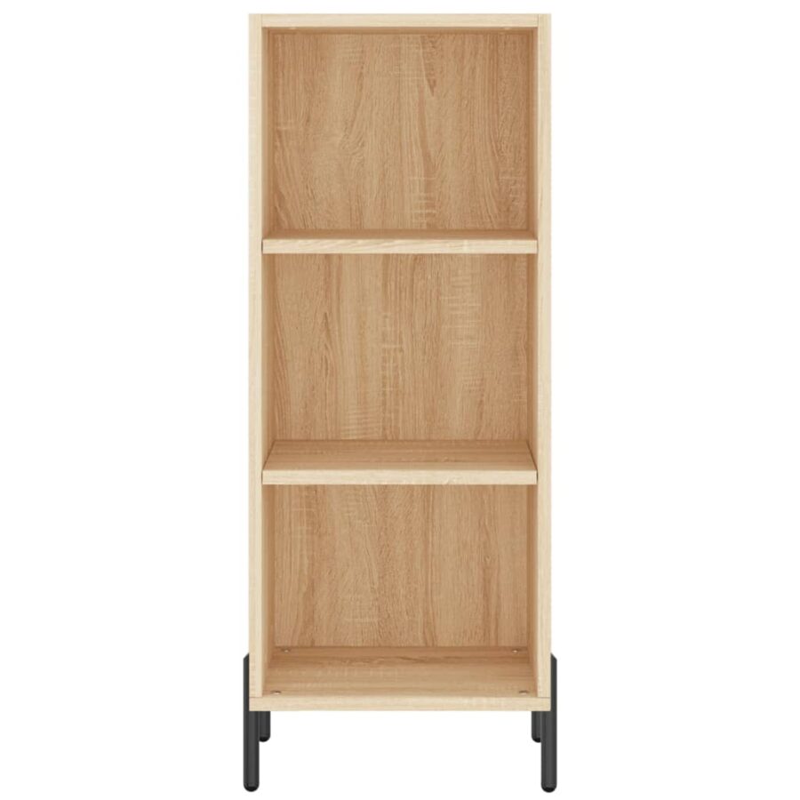 Dressoir 34,5x32,5x90 cm bewerkt hout sonoma eikenkleurig - Afbeelding 4