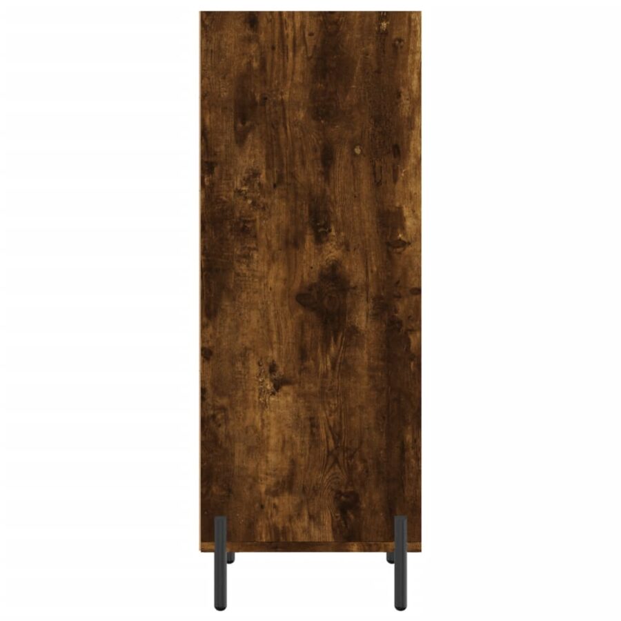 Dressoir 34,5x32,5x90 cm bewerkt hout gerookt eikenkleurig - Afbeelding 5