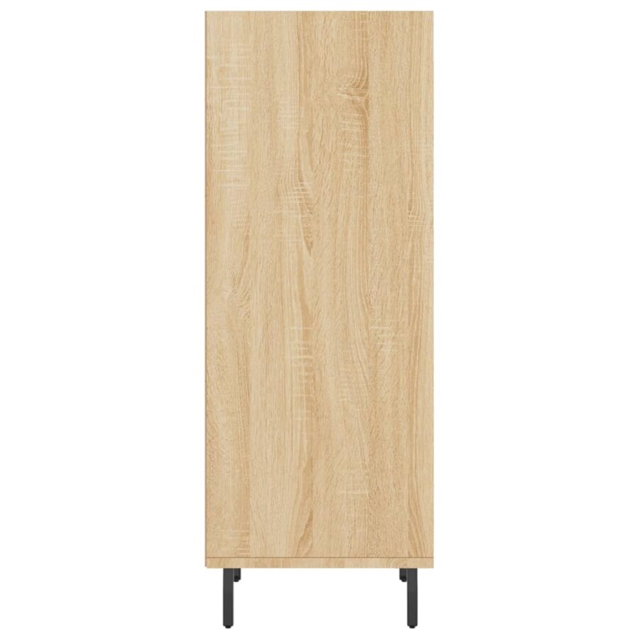 Dressoir 34,5x32,5x90 cm bewerkt hout sonoma eikenkleurig - Afbeelding 5