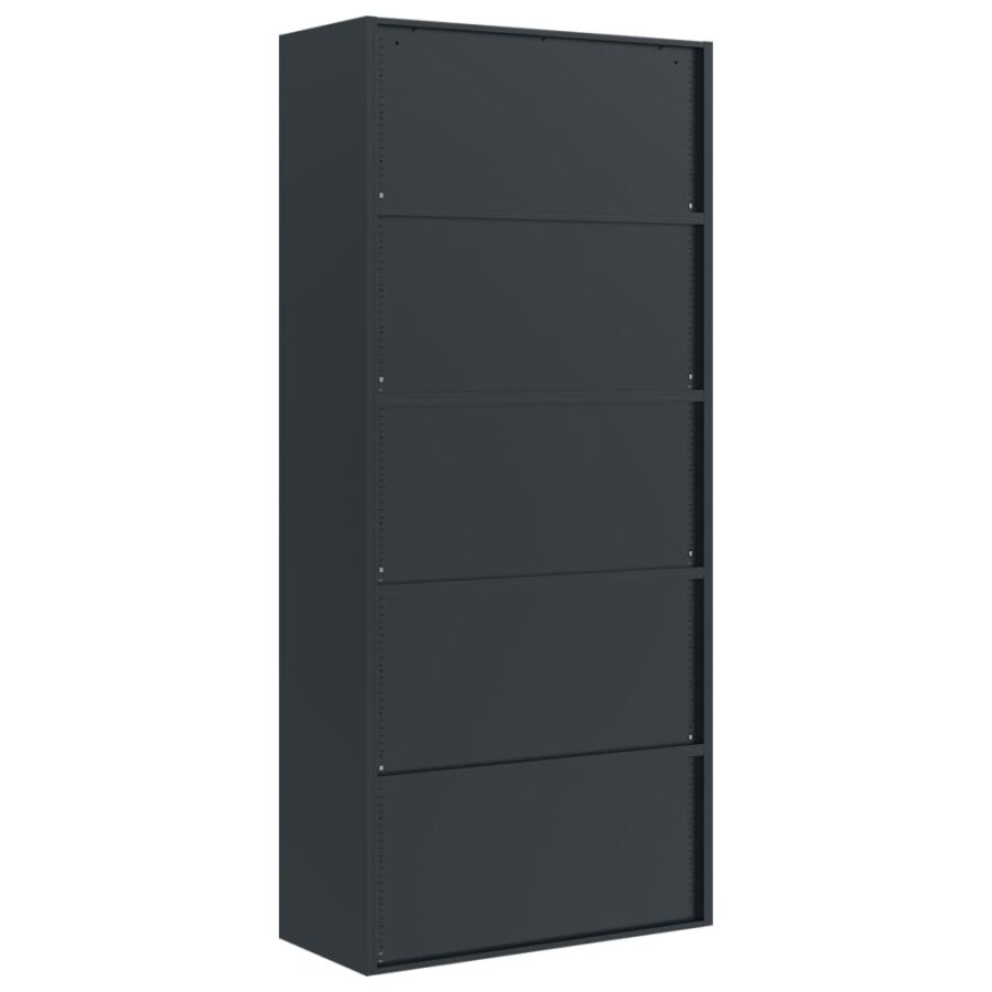 Archiefkast 90x40x200 cm staal antracietkleurig - Afbeelding 6