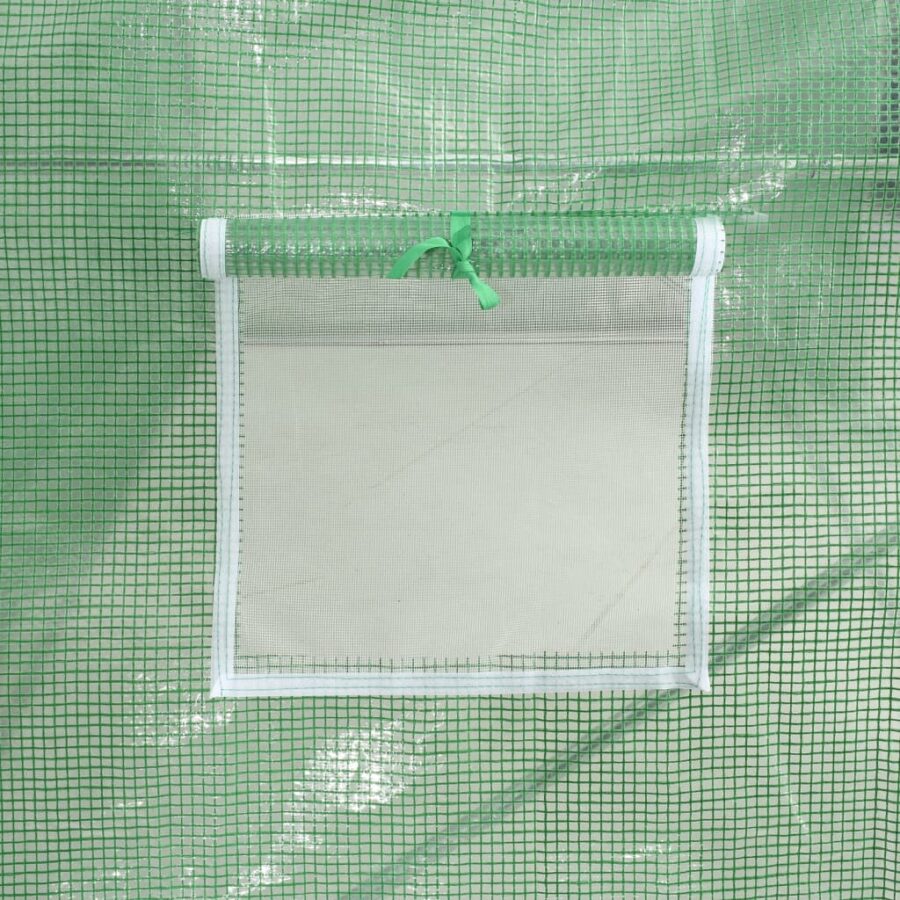 Tuinkas met stalen frame 72 m² 18x4x2 m groen - Afbeelding 10