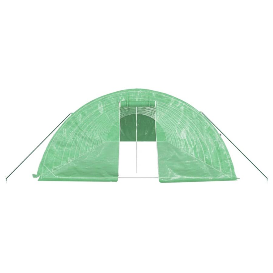 Tuinkas met stalen frame 80 m² 16x5x2,3 m groen - Afbeelding 4