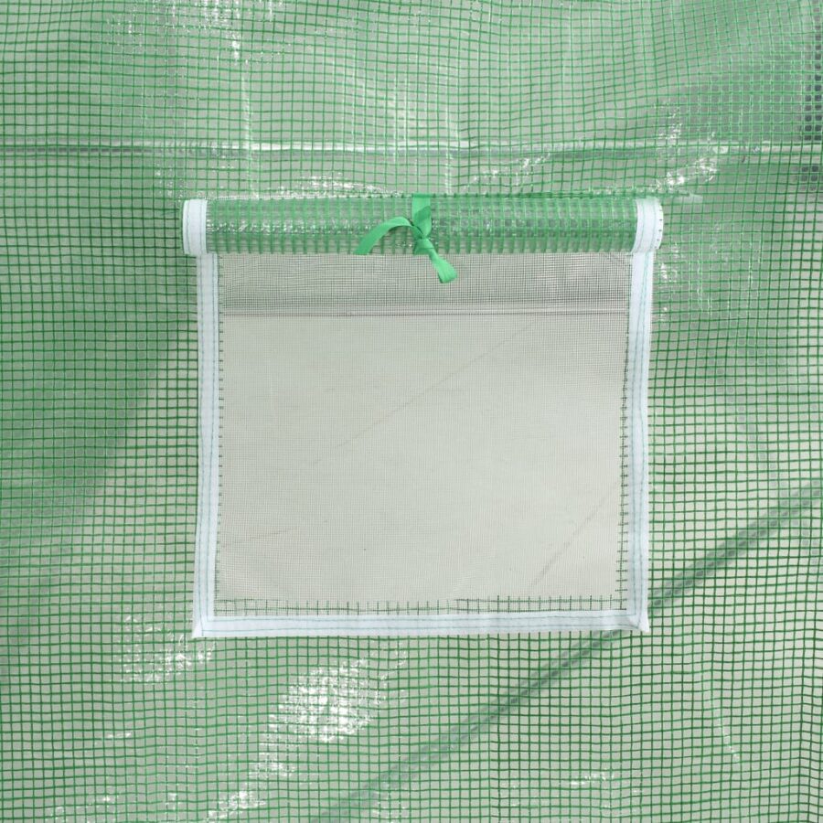 Tuinkas met stalen frame 80 m² 16x5x2,3 m groen - Afbeelding 10