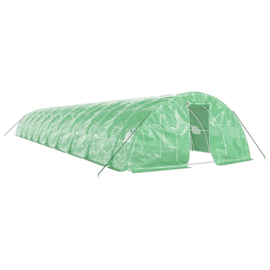 Tuinkas met stalen frame 100 m² 20x5x2,3 m groen - Afbeelding 2