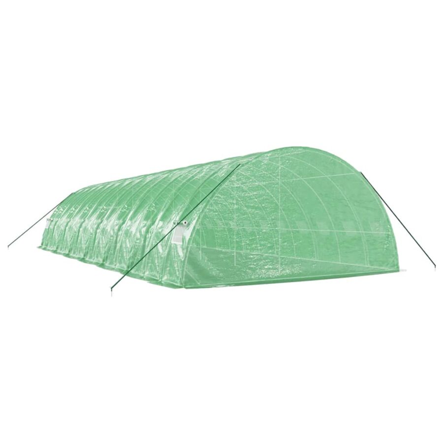 Tuinkas met stalen frame 84 m² 14x6x2,85 m groen - Afbeelding 6