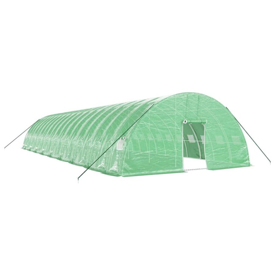 Tuinkas met stalen frame 108 m² 18x6x2,85 m groen - Afbeelding 2