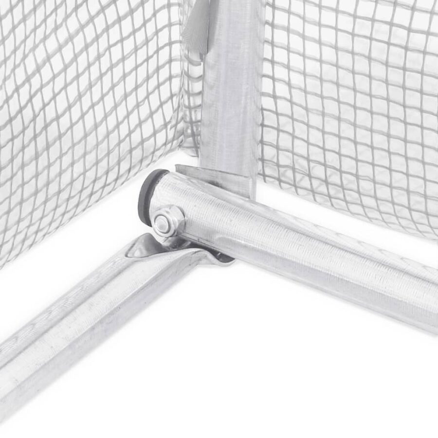 Tuinkas met stalen frame 72 m² 12x6x2,85 m wit - Afbeelding 8