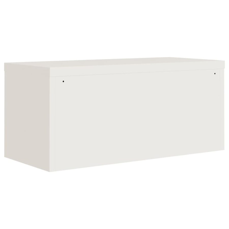 Archiefkast 90x40x145 cm staal wit - Afbeelding 6