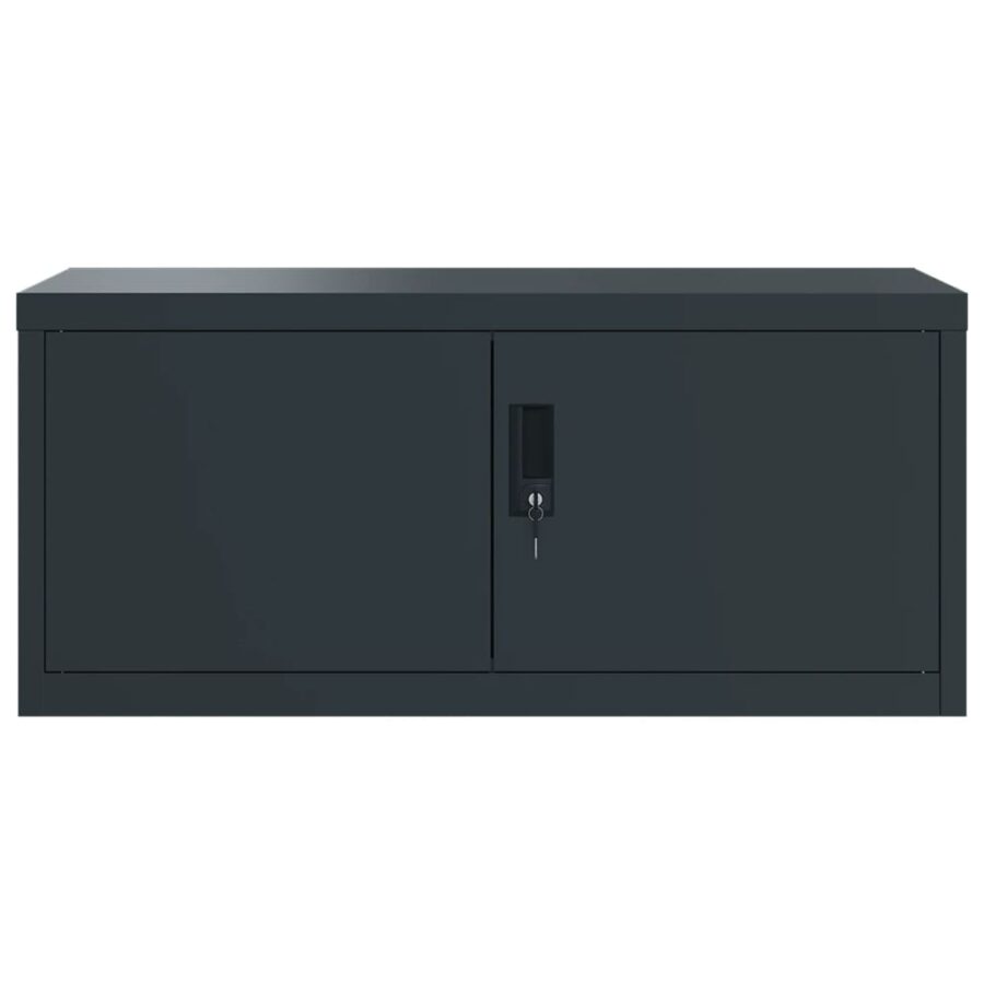 Archiefkast 90x40x240 cm staal antracietkleurig - Afbeelding 4