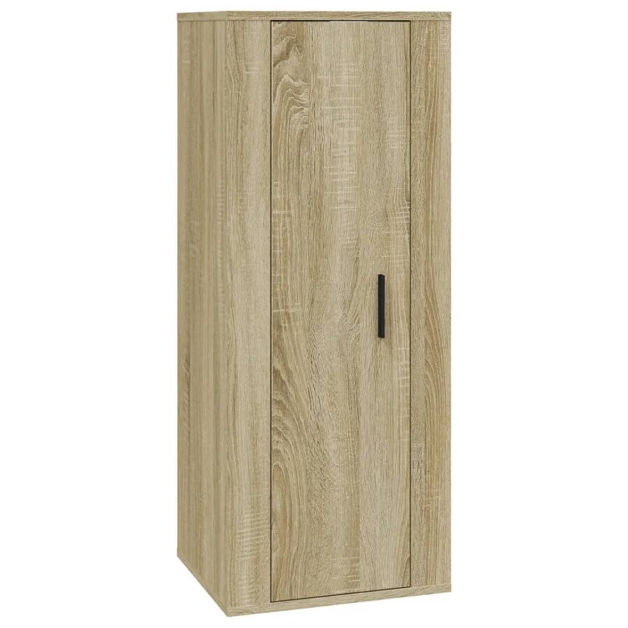 4-delige Tv-meubelset bewerkt hout sonoma eikenkleurig - Afbeelding 5