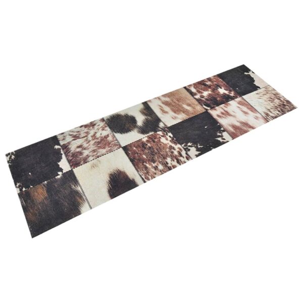 Keukenmat wasbaar dierenhuidprint 60x180 cm fluweel