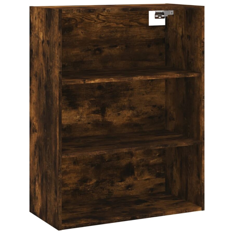 Hoge kast 69,5x34x180 cm bewerkt hout gerookt eikenkleurig - Afbeelding 5