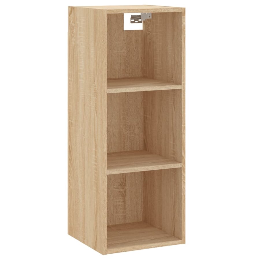 Hoge kast 34,5x34x180 cm bewerkt hout sonoma eikenkleurig - Afbeelding 5