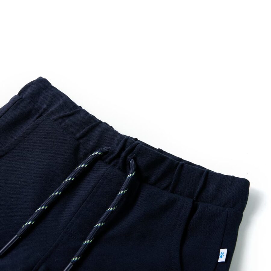 Kindershorts met trekkoord 140 marineblauw - Afbeelding 3