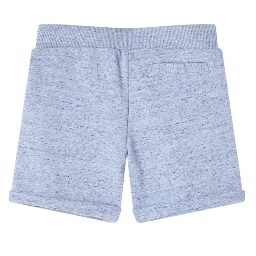 Kindershorts met trekkoord 140 gemêleerd blauw - Afbeelding 2