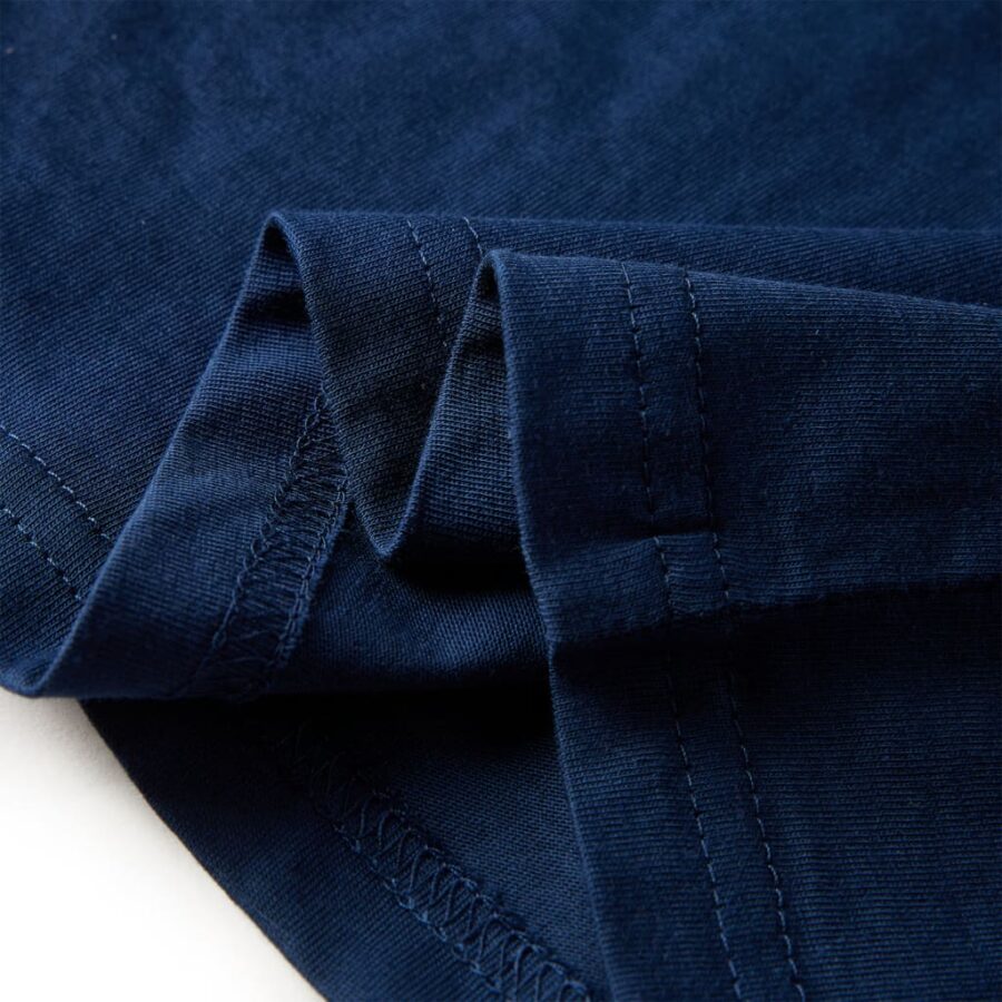 Kindershirt met lange mouwen 104 marineblauw - Afbeelding 6