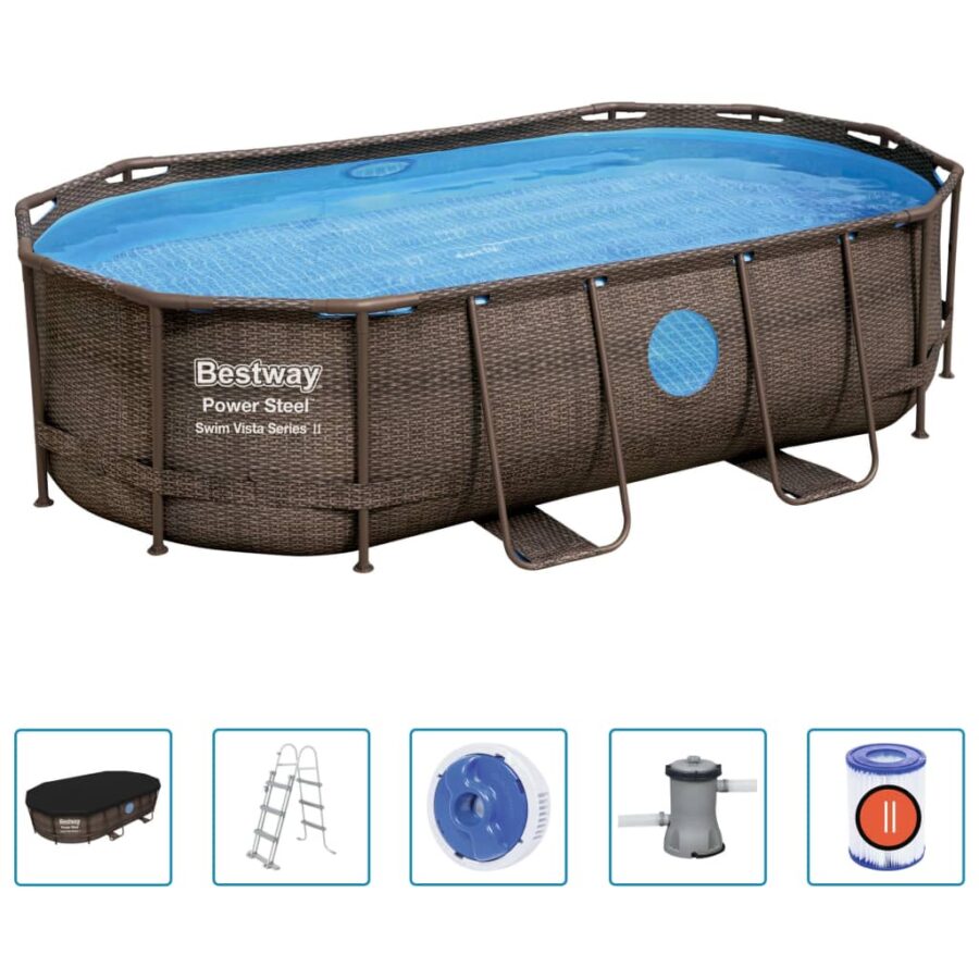 Bestway Power Steel Zwembadset 427x250x100 cm - Afbeelding 2