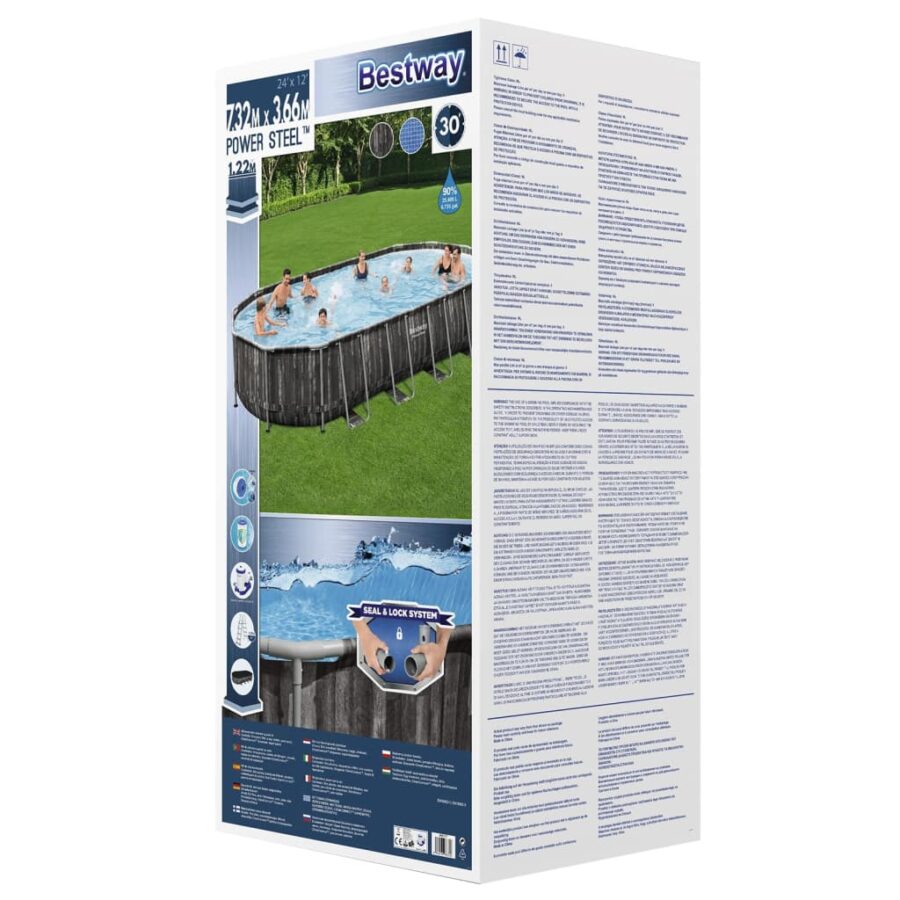 Bestway Zwembadset ovaal 7,32x3,66x1,22 m - Afbeelding 12