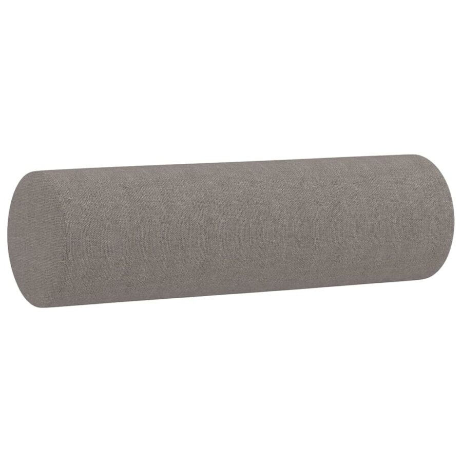 3-delige Loungeset met kussens stof taupe - Afbeelding 8
