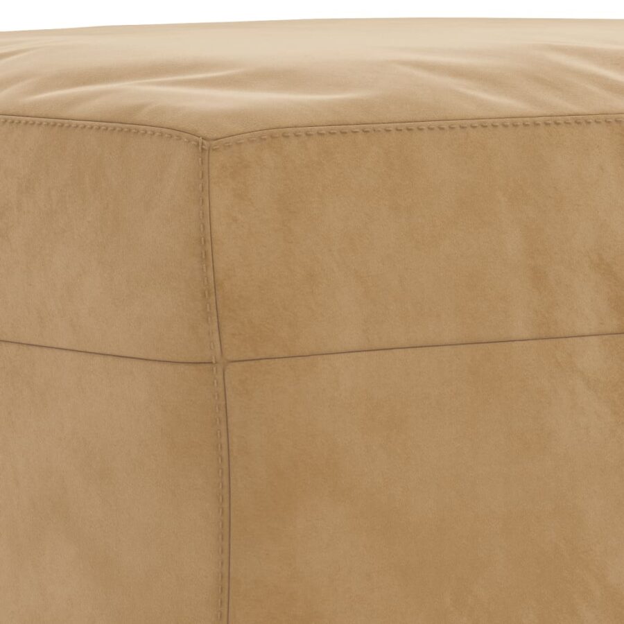 3-delige Loungeset fluweel bruin - Afbeelding 7