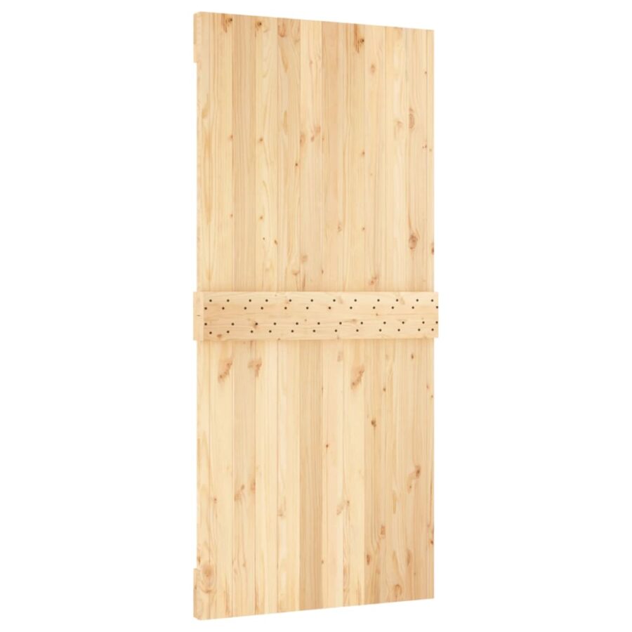 Schuifdeur met beslag 95x210 cm massief grenenhout - Afbeelding 5