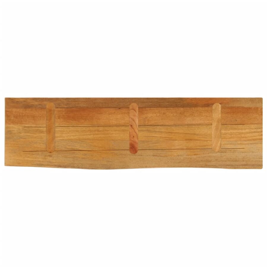 Tafelblad met natuurlijke rand 110x20x2,5 cm massief mangohout - Afbeelding 5