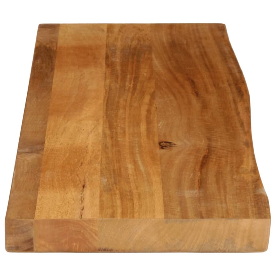 Tafelblad met natuurlijke rand 110x30x2,5 cm massief mangohout - Afbeelding 4