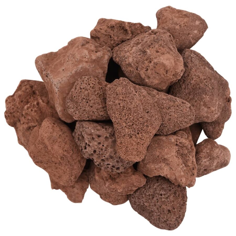 Lavastenen 10 kg 5-8 cm rood - Afbeelding 4