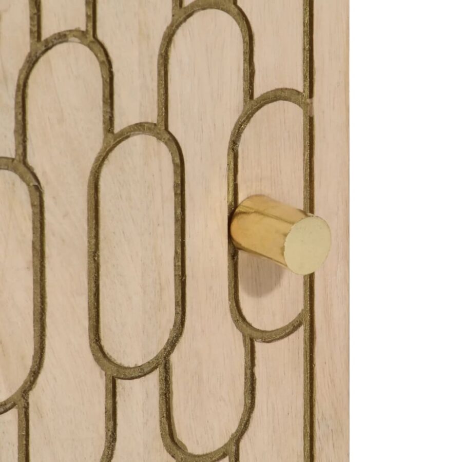 Badkamerkast 38x33x58 cm massief mangohout - Afbeelding 8