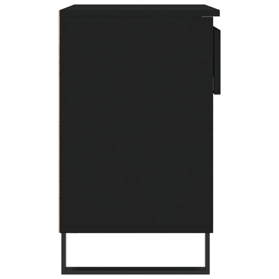 Schoenenkast 70x36x60 cm bewerkt hout zwart - Afbeelding 7